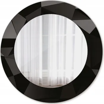 Zrcadlo Koupelnové zrcadlo s rámem Abstraktní černá 50 cm
