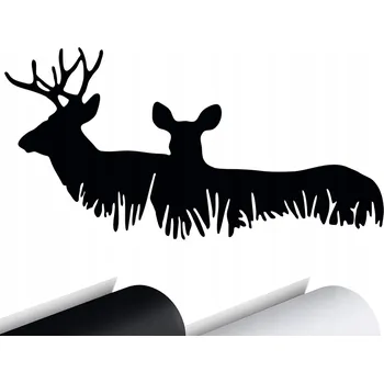 Samolepicí dekorace na vozidlo SAMOLEPKA na auto SRNKY ZVÍŘATA LES 7x15