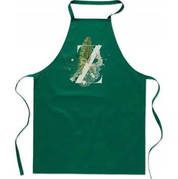 Kuchyňská zástěra KUCHYŇSKÁ ZÁSTĚRA zelená PÍSMENO Z jméno Zuza Generace Zetki Genzie FA_396_z