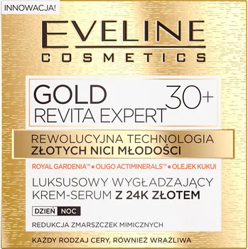 Pleťový krém Pleťový krém Eveline Cosmetics Gold Revita Expert 30+ denní a noční 50 ml