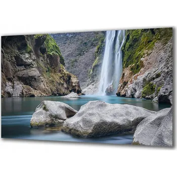 Obraz Obraz na skle Vodopády 307955718 100x50