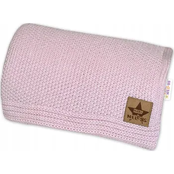 Dětská deka Dětská deka Baby Nellys 90 x 80 cm růžová