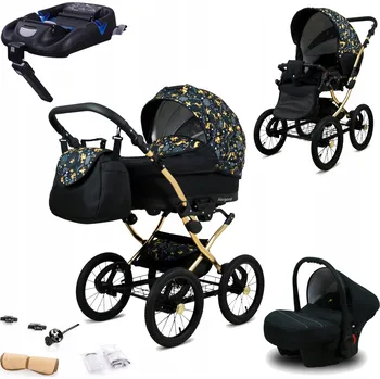 Kočárek Kočárek 4v1 BabyLux Margaret - sportovní kočárek, hluboká korba, autosedačka ISOFIX