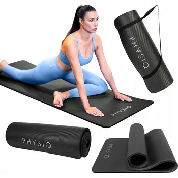podložka na cvičení Podložka na cvičení Physiq 183 cm x 64 cm černá