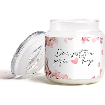 Svíčka Dekorativní vonná svíčka s citátem Domov je tam, kde je tvé srdce