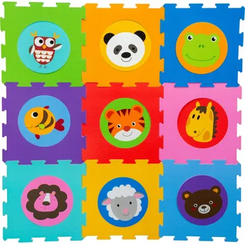 Vzdělávací pěnová podložka pro děti, pěnové puzzle na podlahu, velká sada 18 dílů