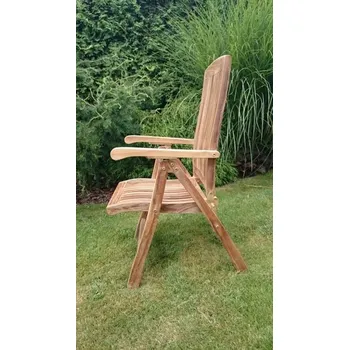 Zahradní židle Nábytek Texim dřevěná hnědá