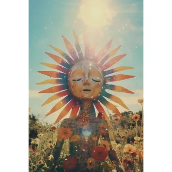 Plakát Plakát Sluneční Meditace bez rámu 40 x 60 cm