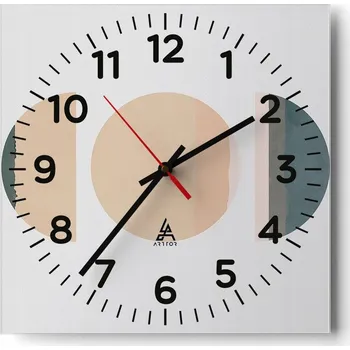 Hodiny Nástěnné hodiny do obýváku 40x40 Abstrakce Tiché hodiny Skleněné hodiny Bez hlučnosti