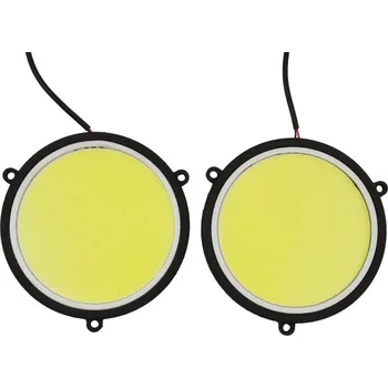 Denní svícení LED SVĚTLA PRO DENNÍ SVÍCENÍ COB KULATÁ 9 CM