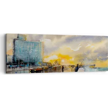 Obraz Obraz na plátně do obýváku ložnice 90x30 krajina foto obrazy na zeď