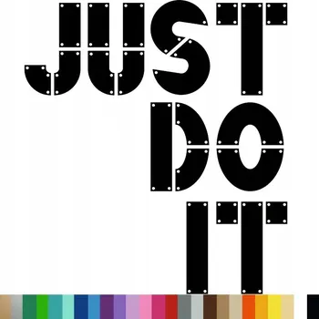 Obraz Samolepka na stěnu DO POSILOVNY JUST DO IT 44x49