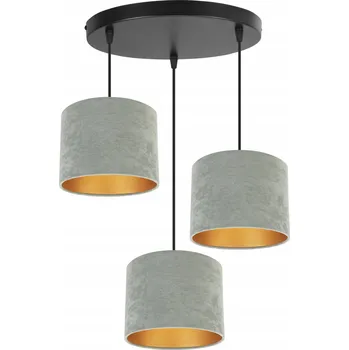 ZÁVĚSNÉ STROPNÍ SVÍTIDLO LUSTR ELEGANTNÍ STROPNÍ STROPNÍ SVÍTIDLO ZLATÉ SAMETOVÉ STÍNIDLO