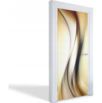 Fototapeta Dekorativní samolepka maskující na dveře, skříň, nábytek - Abstraktní vlny 95x205 cm