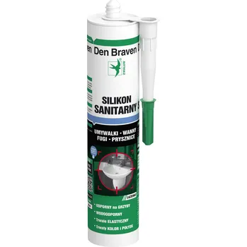 stavební silikon Sanitární silikon Den Braven bílý 280 ml