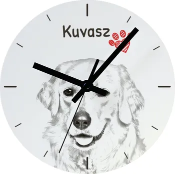 Hodiny Nástěnné hodiny Art-Dog bílé 20 cm