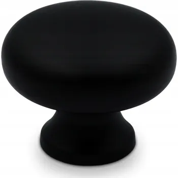 Nábytkové kování Nábytková úchytka knopka černá matná 3,3 x 3,3 x 2,6 cm