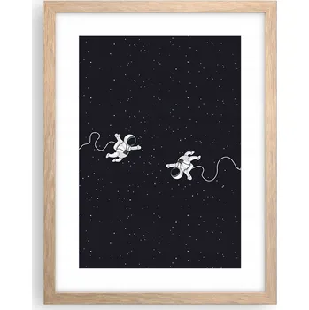 Obraz Obraz plakát v rámu světlý dub do obýváku 30x40 abstrakce plakáty na zeď