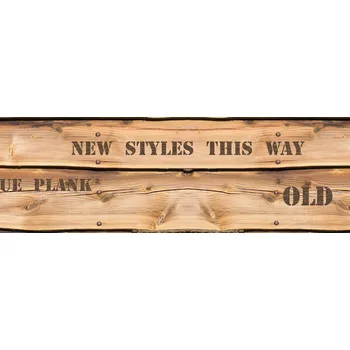 Fototapeta Dekorativní ozdobná bordura na zeď Deco Border 83 - imitace dřeva