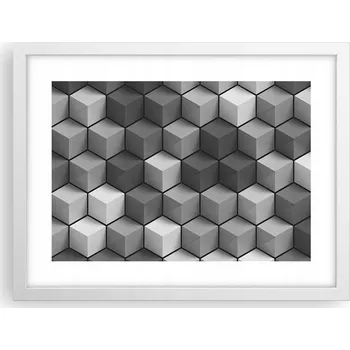 Obraz Obraz plakát v bílém rámu do obýváku 40x30 3D foto plakáty na zeď