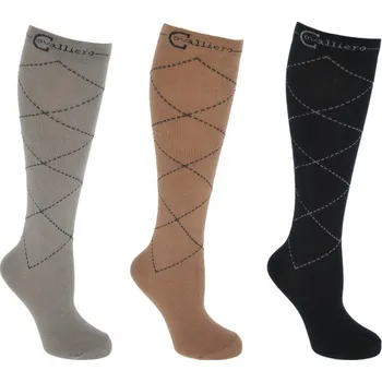 Jezdectví Covalliero Jezdecké podkolenky Karo 3ks Velikost: 37-39
