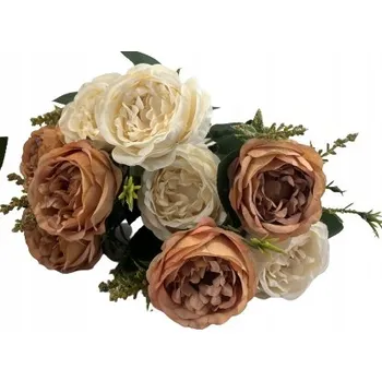 umělá květina UMĚLÉ KVĚTINY KYTICE PIVOŇKA MIX 35 CM