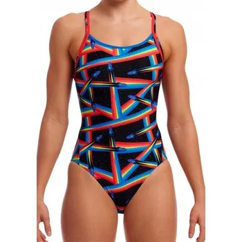 Dámské plavky Jednodílné plavky FUNKITA Pocket Rocket Diamond Back 12 (UK34) M