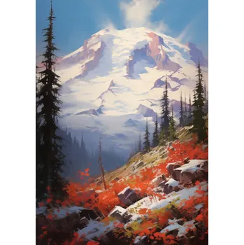 Plakát Plakát Majestát horských průsmyků bez rámu 21 x 29,7 cm