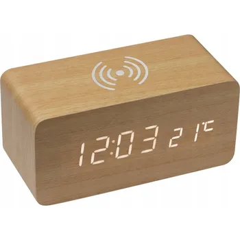 Hodiny Stolní hodiny Basic hnědé 1 cm