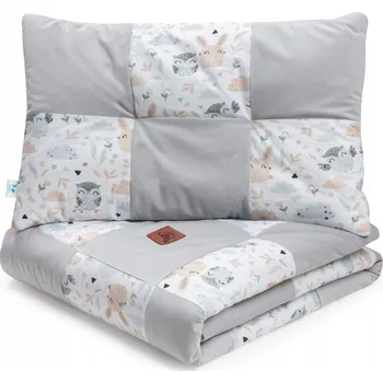 Povlečení Povlečení pro děti, přikrývka 100x140 cm s plochým polštářem 40x60 cm, patchwork