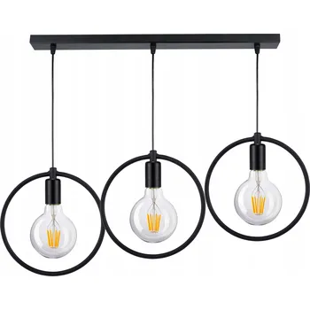 Závěsné stropní svítidlo ZÁVĚSNÉ SVĚTLO Edison Loft 3 E27 kruh