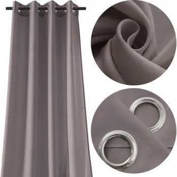 Obraz Závěs polozatemňovací s kroužky 140 cm x 250 cm