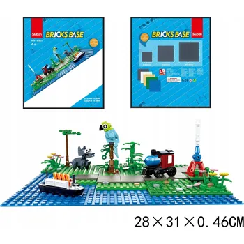 ostatní stavebnice Stavebnicová deska pro kostky Sluban 25,6 x 25,6 cm, modrá