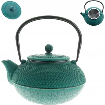 Konvice na čaj Litý železný čajník sklep.sokomedica 1,5 l zelený