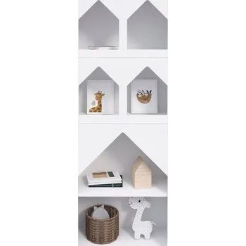 Knihovna Regál AJKmeble 80 cm x 200 cm x 30,5 cm bílý