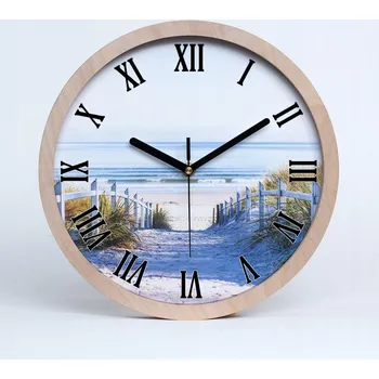Hodiny Kuchyňské nástěnné hodiny přímořské duny průměr 20 cm