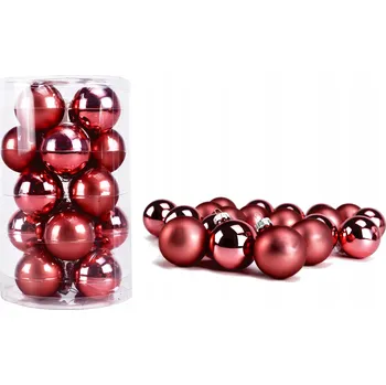 Vánoční dekorace SKLENĚNÉ VÁNOČNÍ BAŇKY - VÁNOCE - 20 KS - VÁNOČNÍ STROMEK - DEKORACE