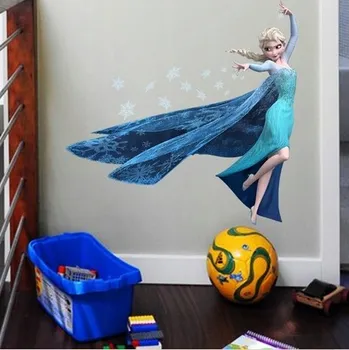 Samolepící dekorace Samolepka na zeď Elsa z Ledového království