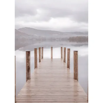 Obraz Plakát Molo u Derwentwater bez rámu 50 x 70 cm