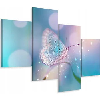 Obraz Čtyřdílný obraz MOTÝL Tráva zblízka 3D 80x50