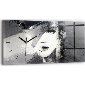 Hodiny Nástěnné hodiny Wallfluent černé 60 cm