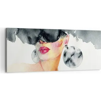 Obraz Foto obraz na plátně canvas 100x40 žena obývací pokoj ložnice na zeď velký