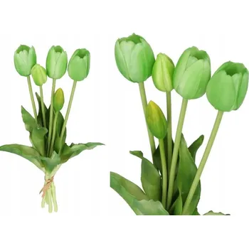 umělá květina TULIPÁNY KYTICE TULIPÁNŮ GUMOVÉ KVĚTINY JAKO ŽIVÉ