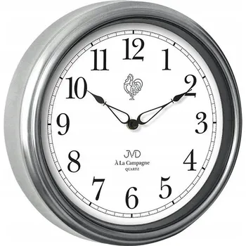 Hodiny Nástěnné hodiny JVD stříbrné 36 cm