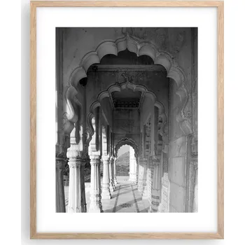 Obraz Obraz plakát na zeď v rámu světlý dub 40x50 oblouky foto plakáty do obýváku