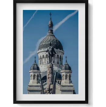 Obraz Nástěnný dekorativní foto obraz v černém rámu Pomník Avrama Iancu 50x70 cm