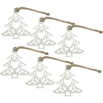 Vánoční dekorace Zdobená vánoční Vánoční Koule 17 cm 6 ks