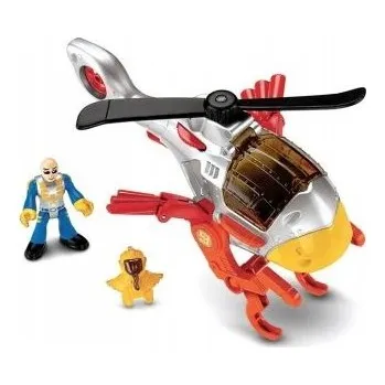 Figurka FISHER Imaginext Helikoptéra Jestřáb + figurka pilota