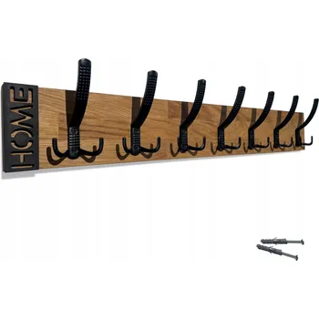 Věšák Nástěnný věšák na oblečení Modern dřevěný Dub 80cm do předsíně