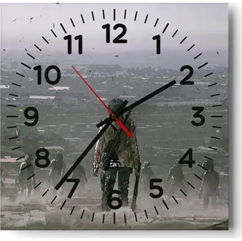 Hodiny Nástěnné hodiny do obýváku 40x40 Abstrakce Tiché hodiny Skleněné hodiny Bez hlučnosti